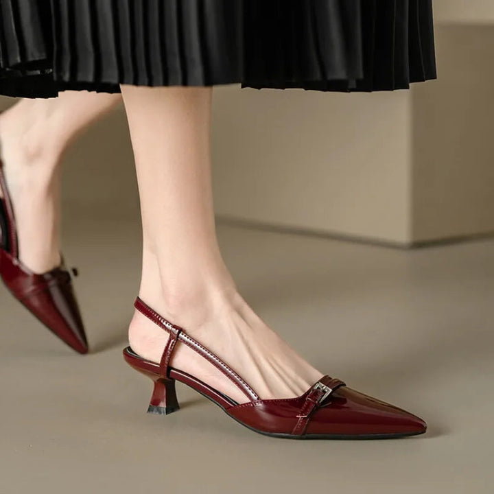 Alba - Sleek Satin Sandals