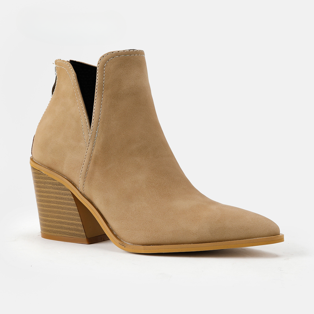 Quiana - Sleek Velvet Ankle Boot