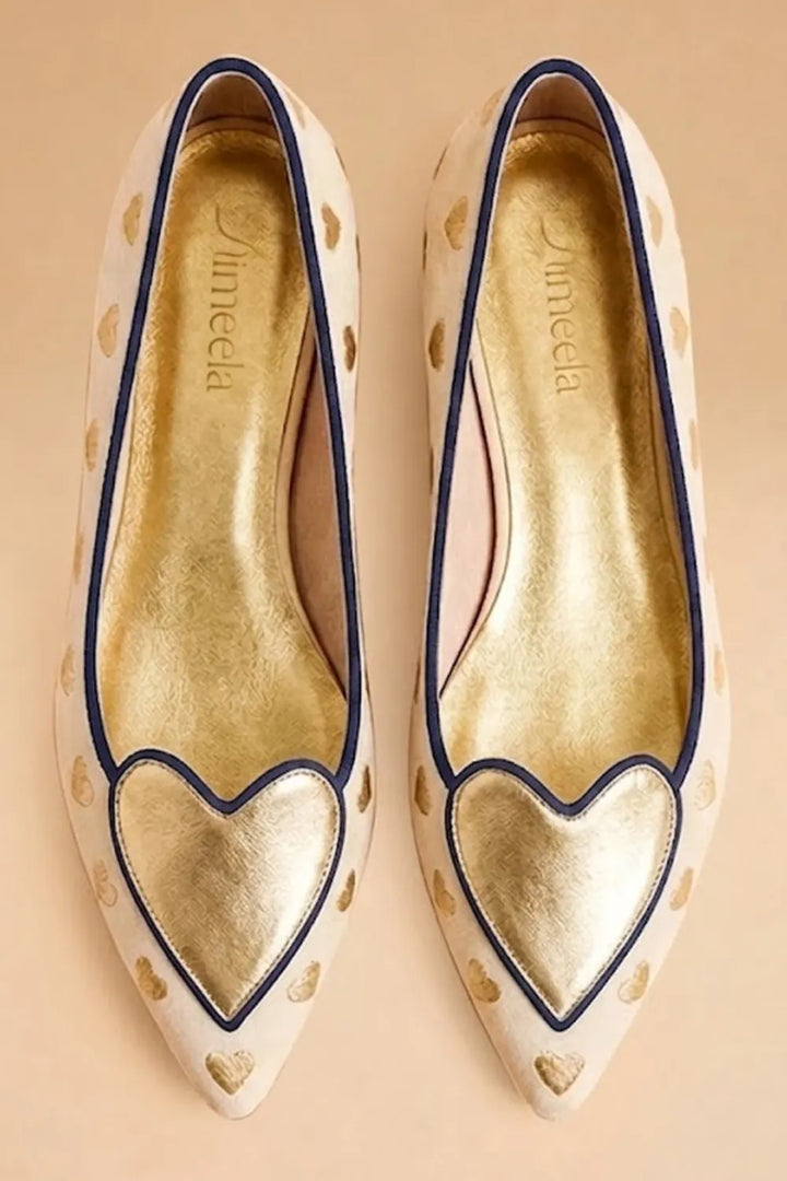 Ashley - Chic Heart Pattern Sandals