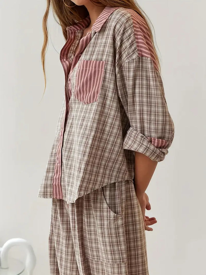 Marissa - Relaxed Plaid Ensemble