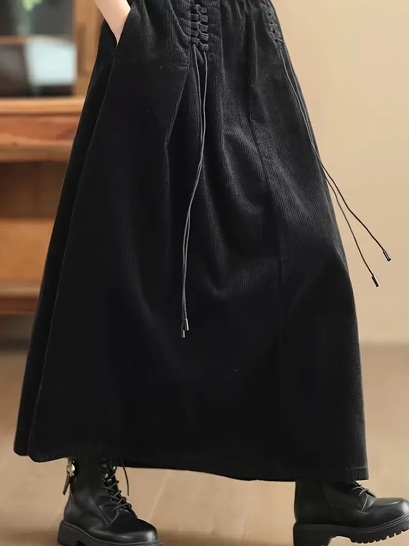 Candice - Cozy Corded Skirt