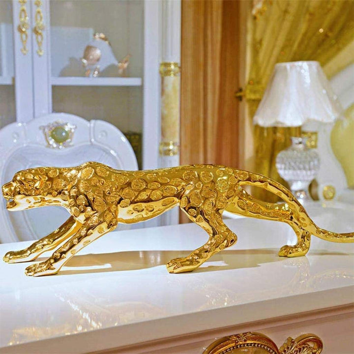 Otis - Glossy Panther Sculpture