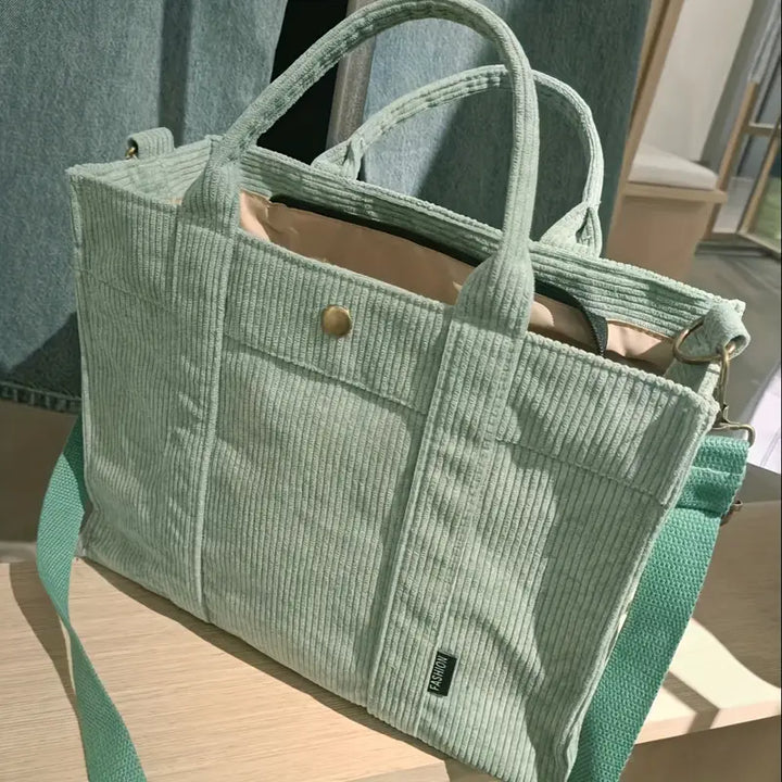Querida - Cozy Corduroy Tote