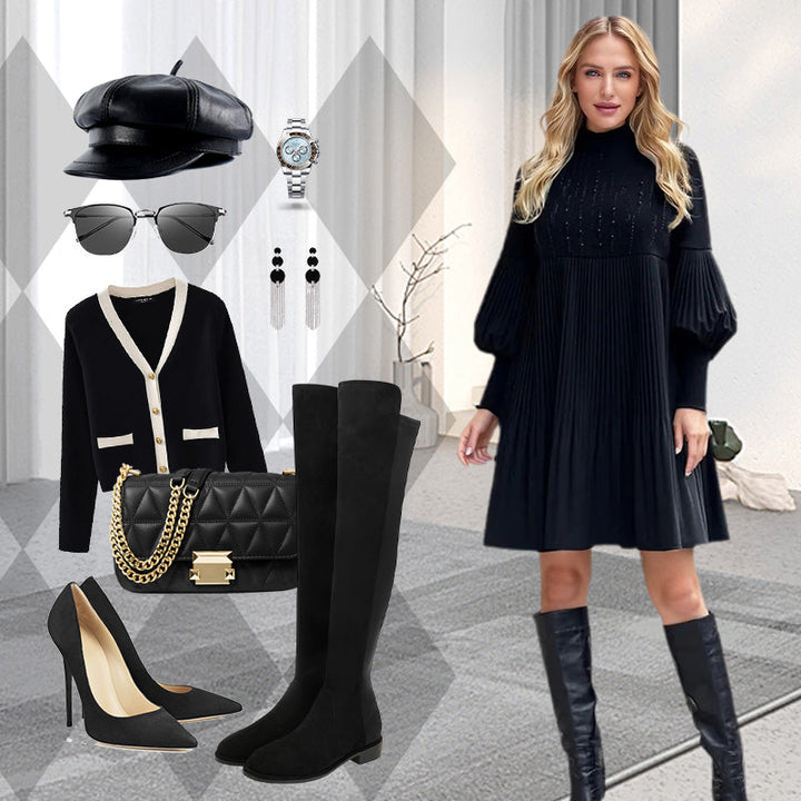Ivy - Elegant Pleated Dress