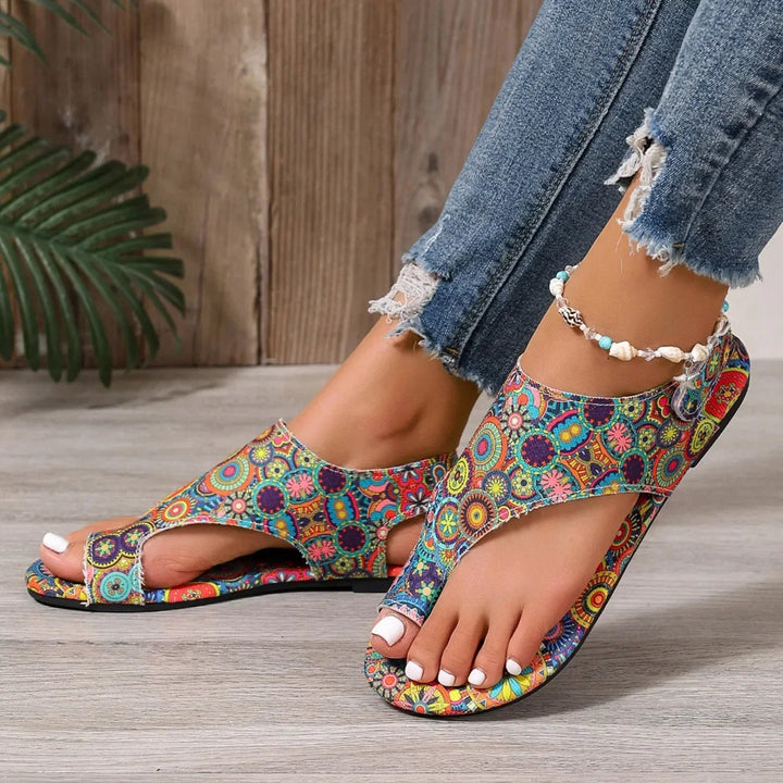 Candice - Vibrant Paisley Sandals