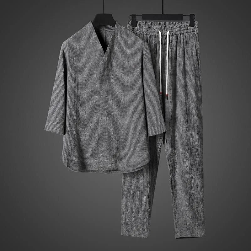 Frederick - Relaxed Textured Shirt Set