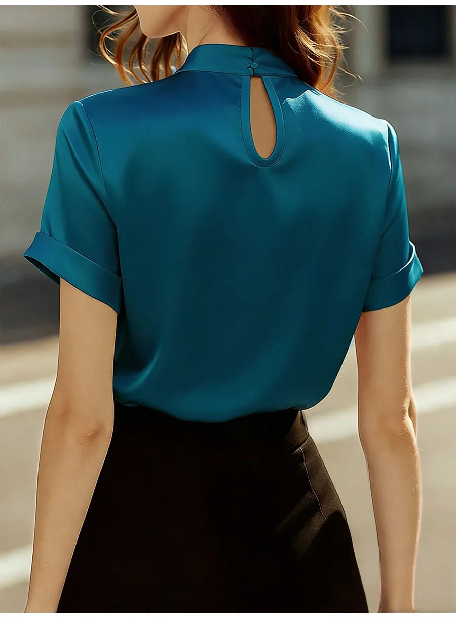 Xiomara - Silky Elegant Blouse