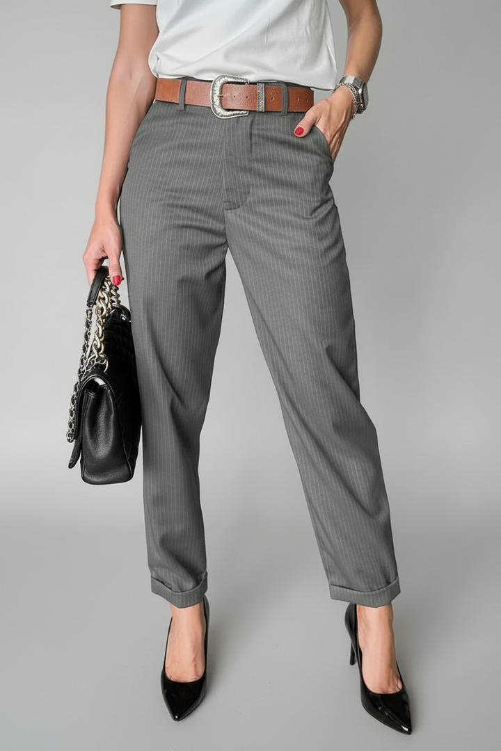 Vanya - Sleek Pinstripe Pants