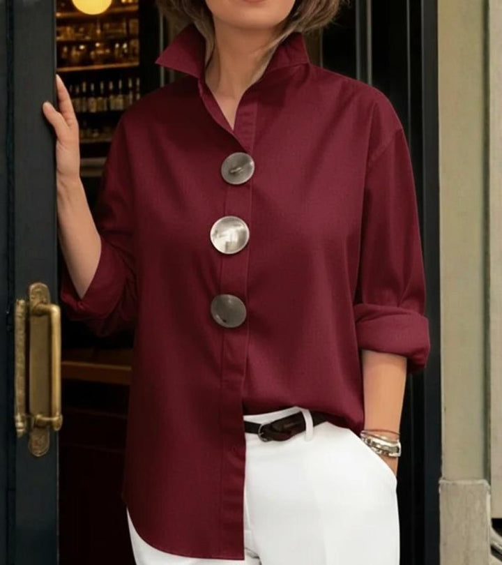 Freya - Chic Linen Blouse