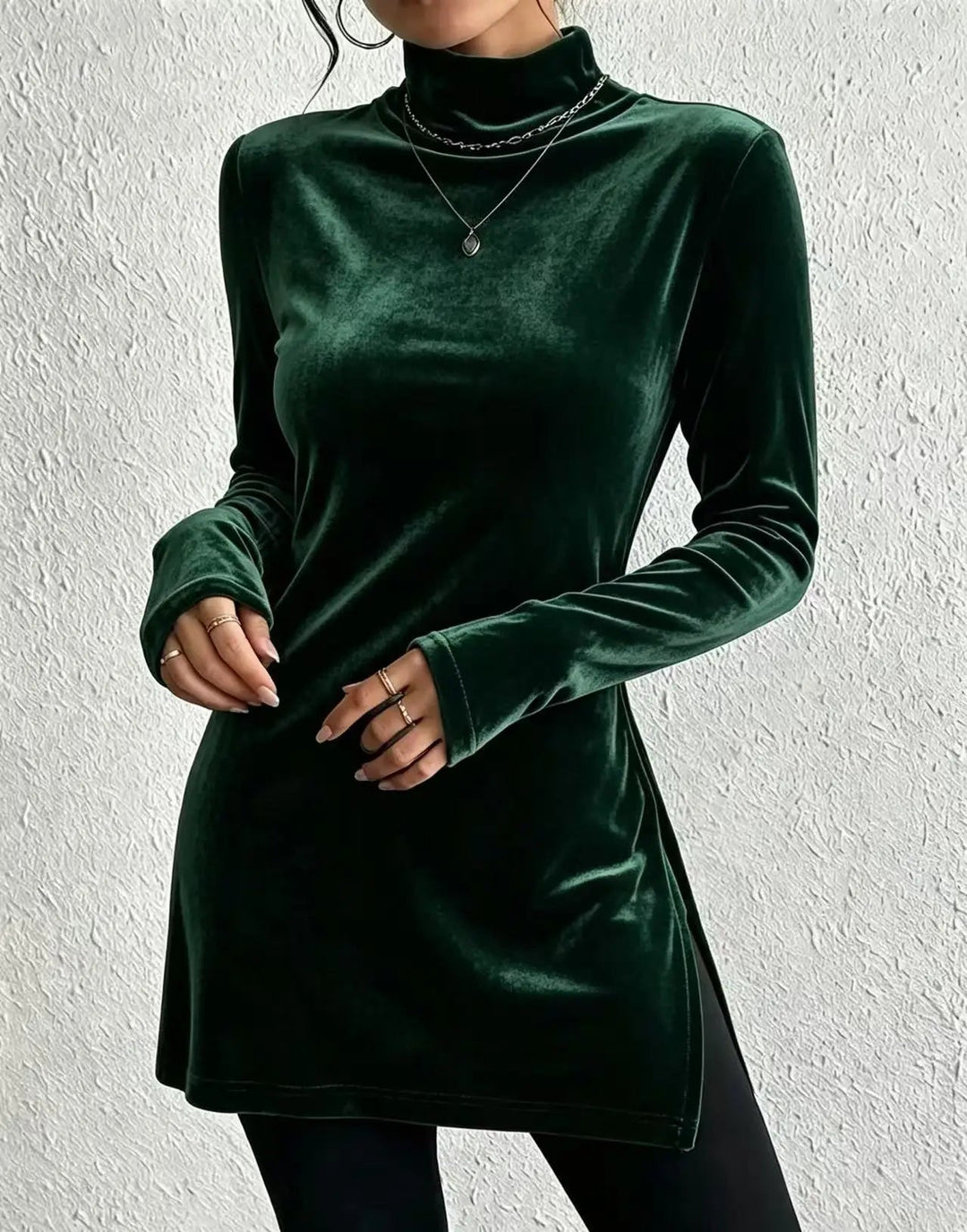 Melanie - Silky Velvet Blouse