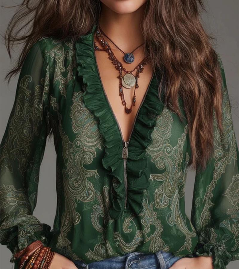 Joanna - Ethereal Ruffled Blouse
