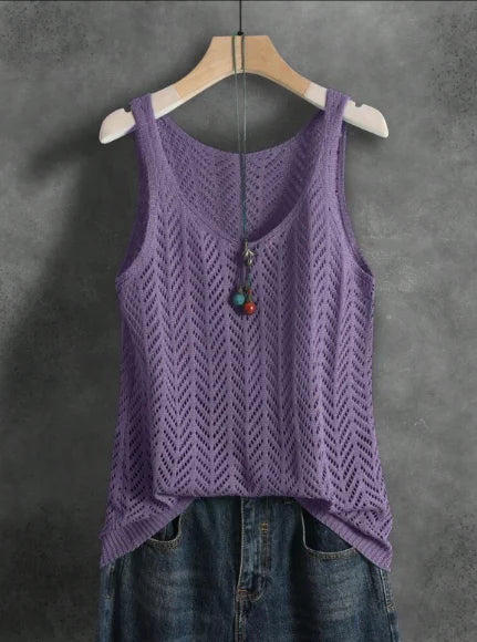 Usha - Breezy Knit Blouse