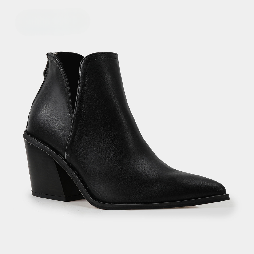 Quiana - Sleek Velvet Ankle Boot