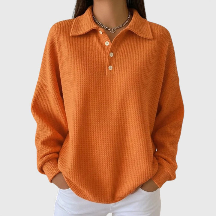 Nives - Cozy Waffle Sweater