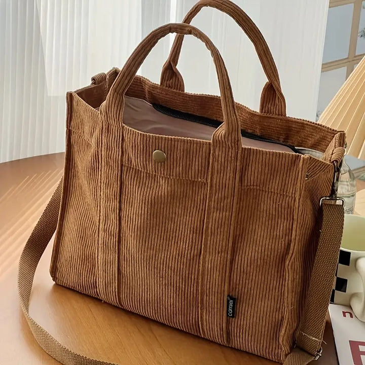 Querida - Cozy Corduroy Tote