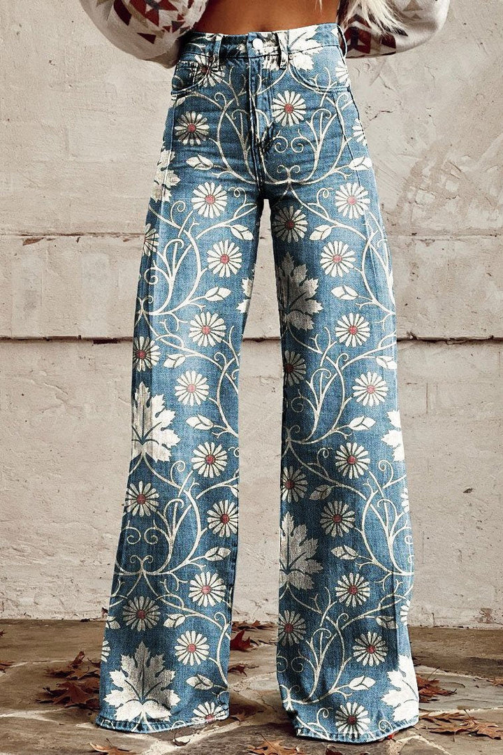 Thalia - Elegant Floral Pants