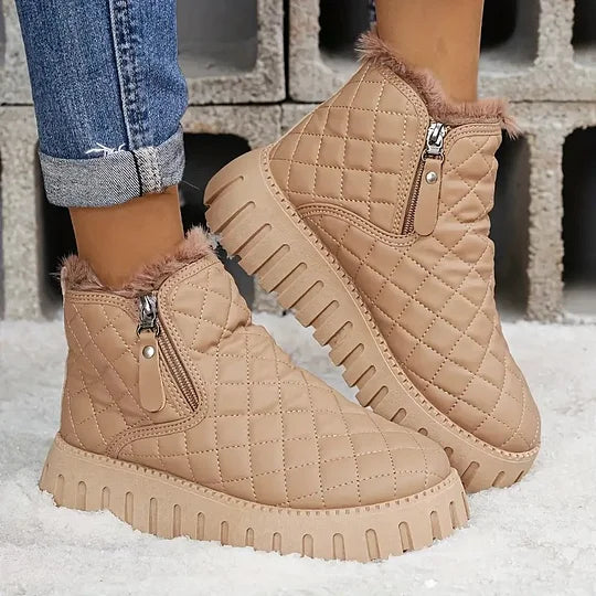Portia - Cozy Quilted Boots