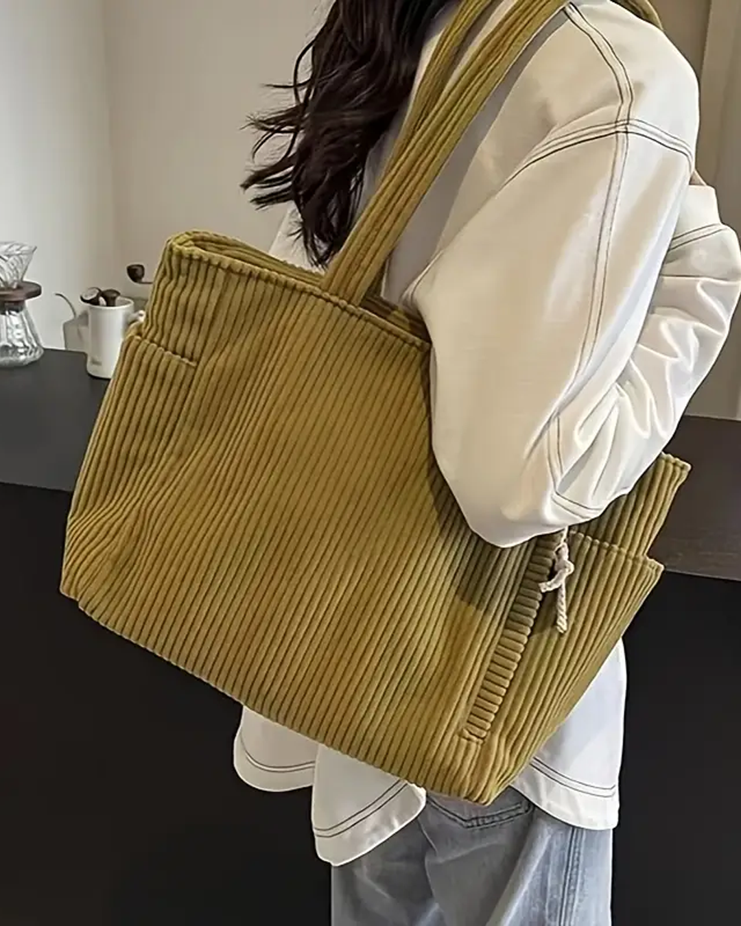 Jean - Cozy Ribbed Bag