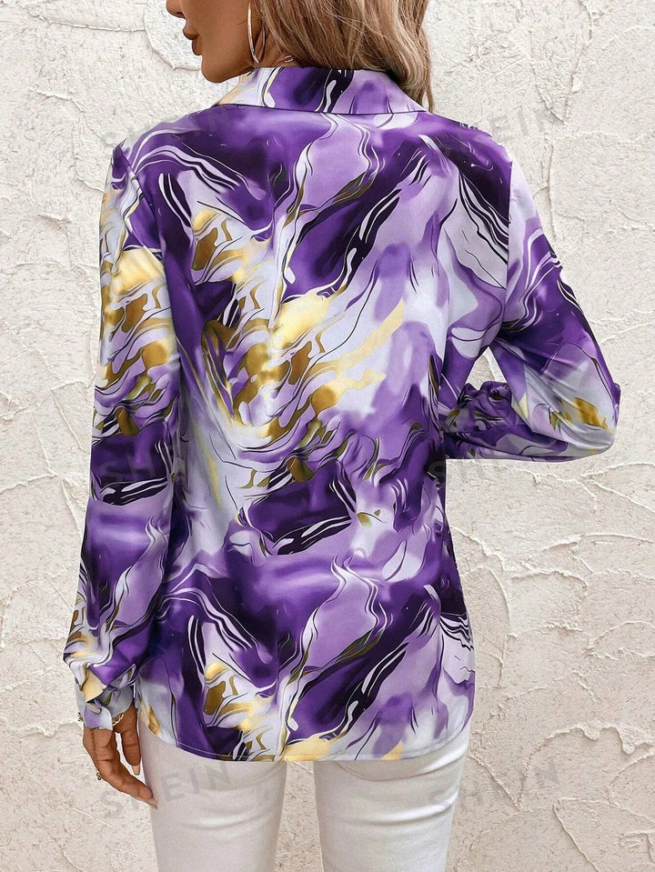 Melody - Glossy Satin Blouse