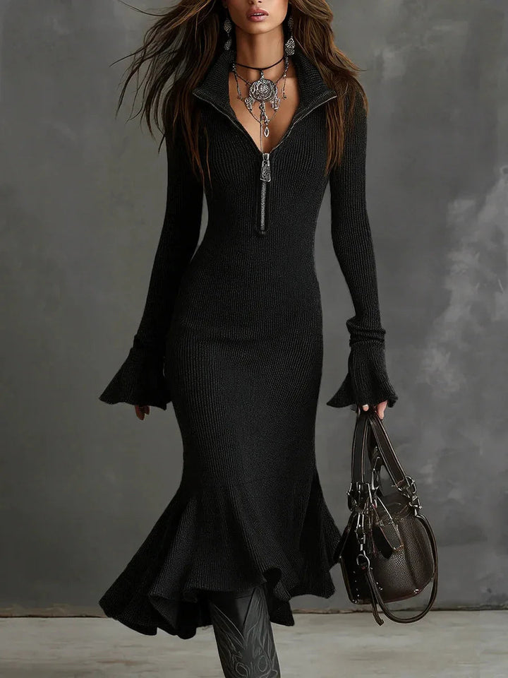Yasmin - Silken Flare Dress