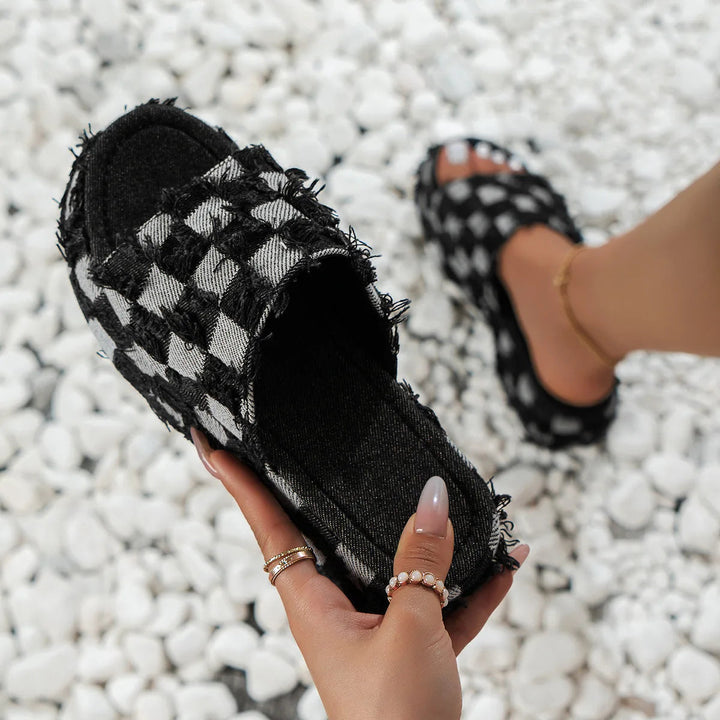 Rhiannon - Cozy Denim Sandal