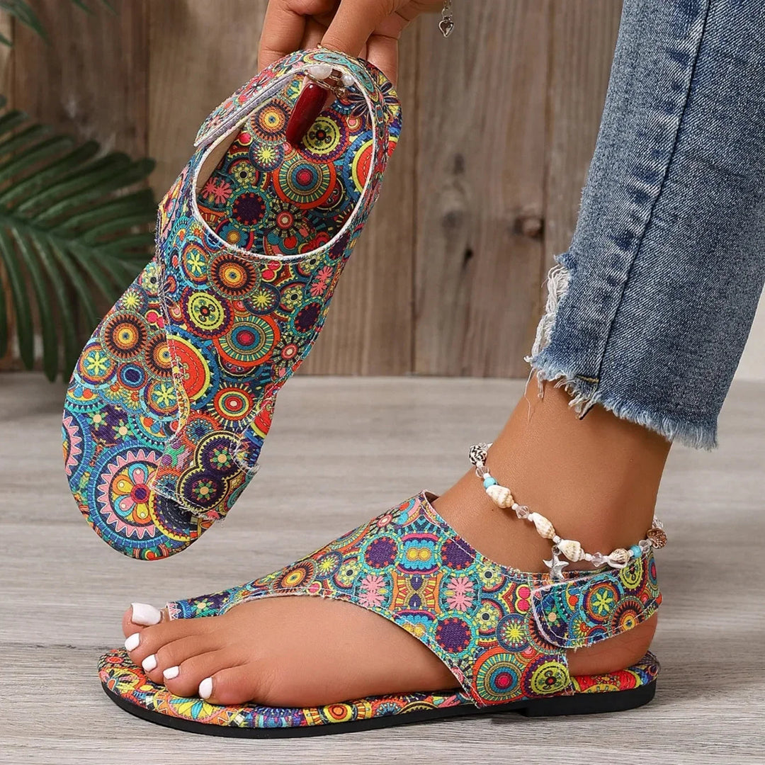 Candice - Vibrant Paisley Sandals