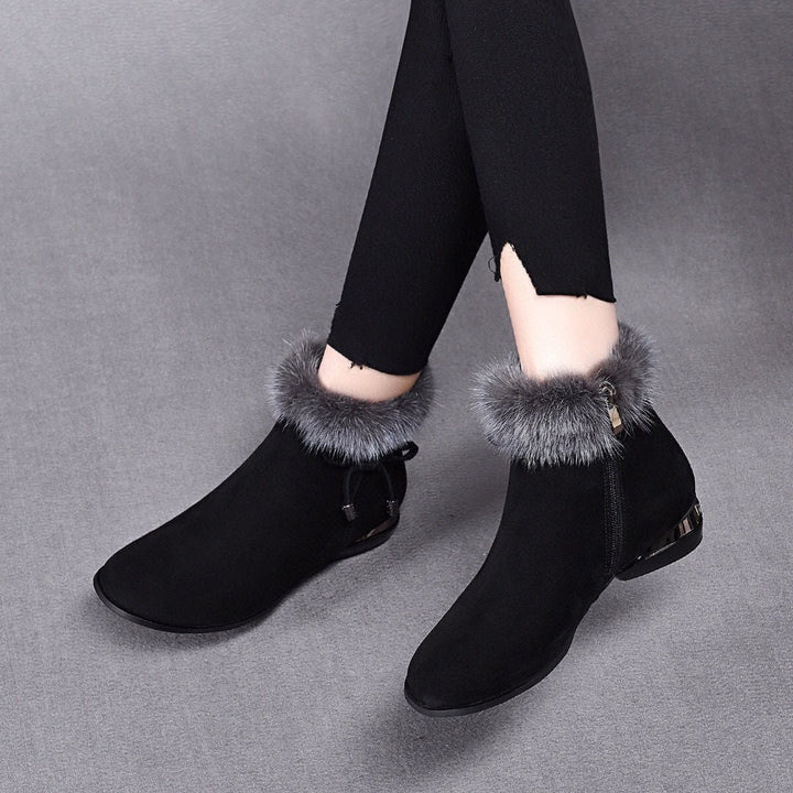 Claire - Plush Ankle Boots