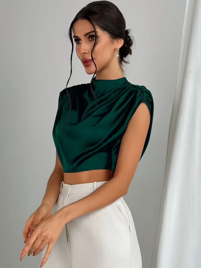 Pearl - Elegant Satin Blouse