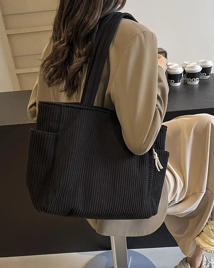 Jean - Cozy Ribbed Bag