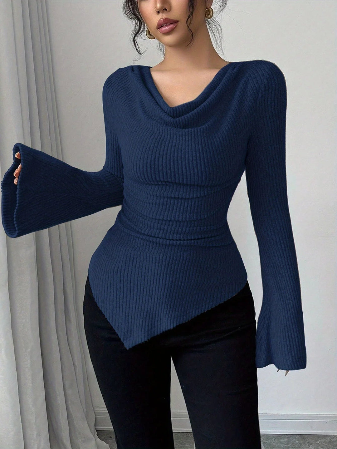 Zaylee - Textured Ribbed Blouse