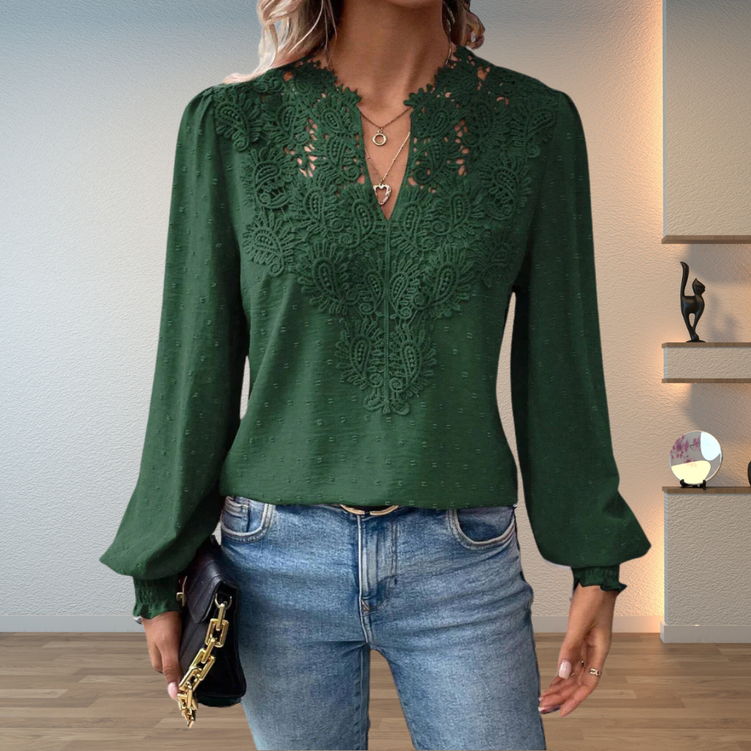 Amy - Elegant Dotted Blouse