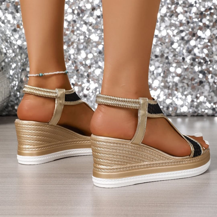 Yasmine - Elegant Wedge Sandals