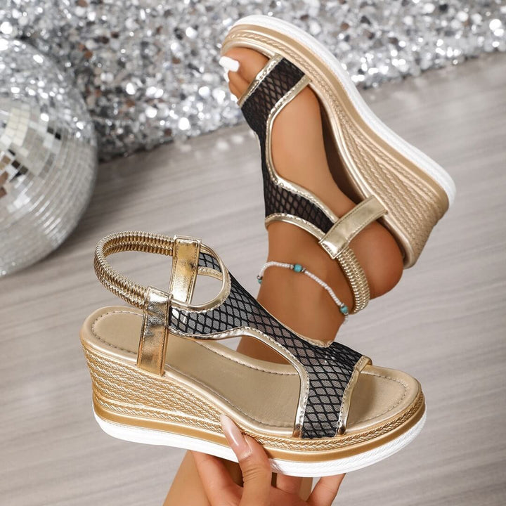 Yasmine - Elegant Wedge Sandals