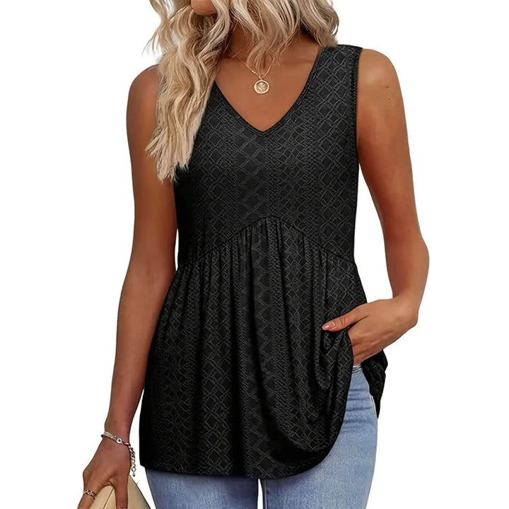 Tina - Flowing Textured Blouse