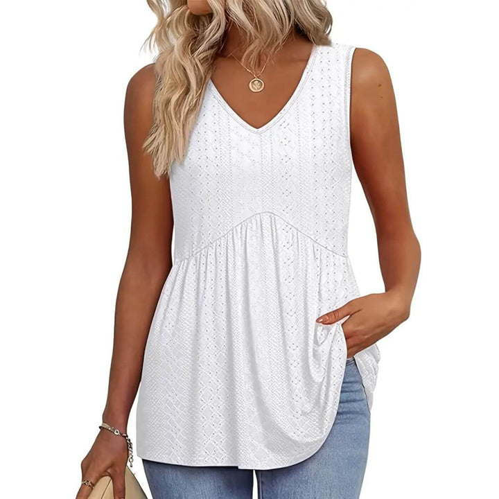 Tina - Flowing Textured Blouse