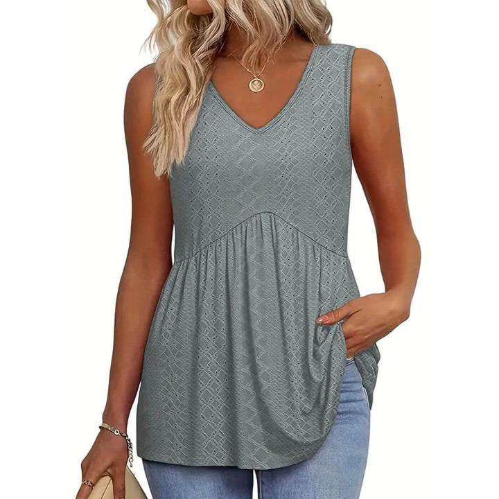 Tina - Flowing Textured Blouse