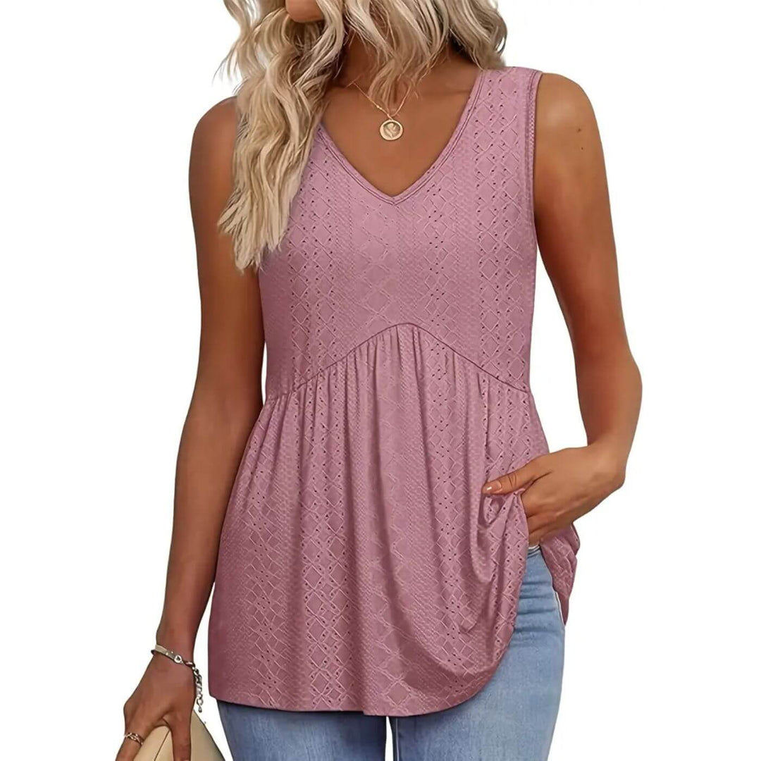 Tina - Flowing Textured Blouse