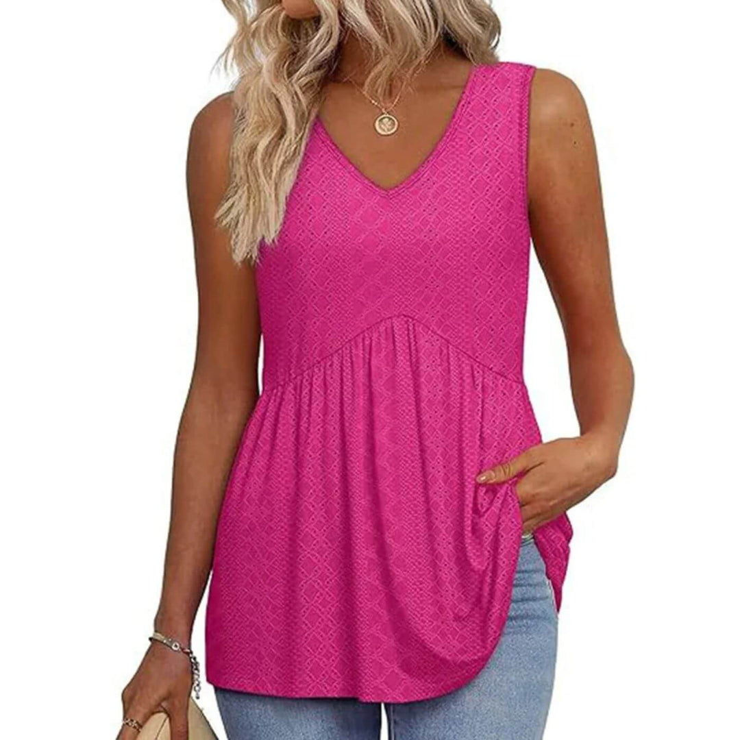 Tina - Flowing Textured Blouse