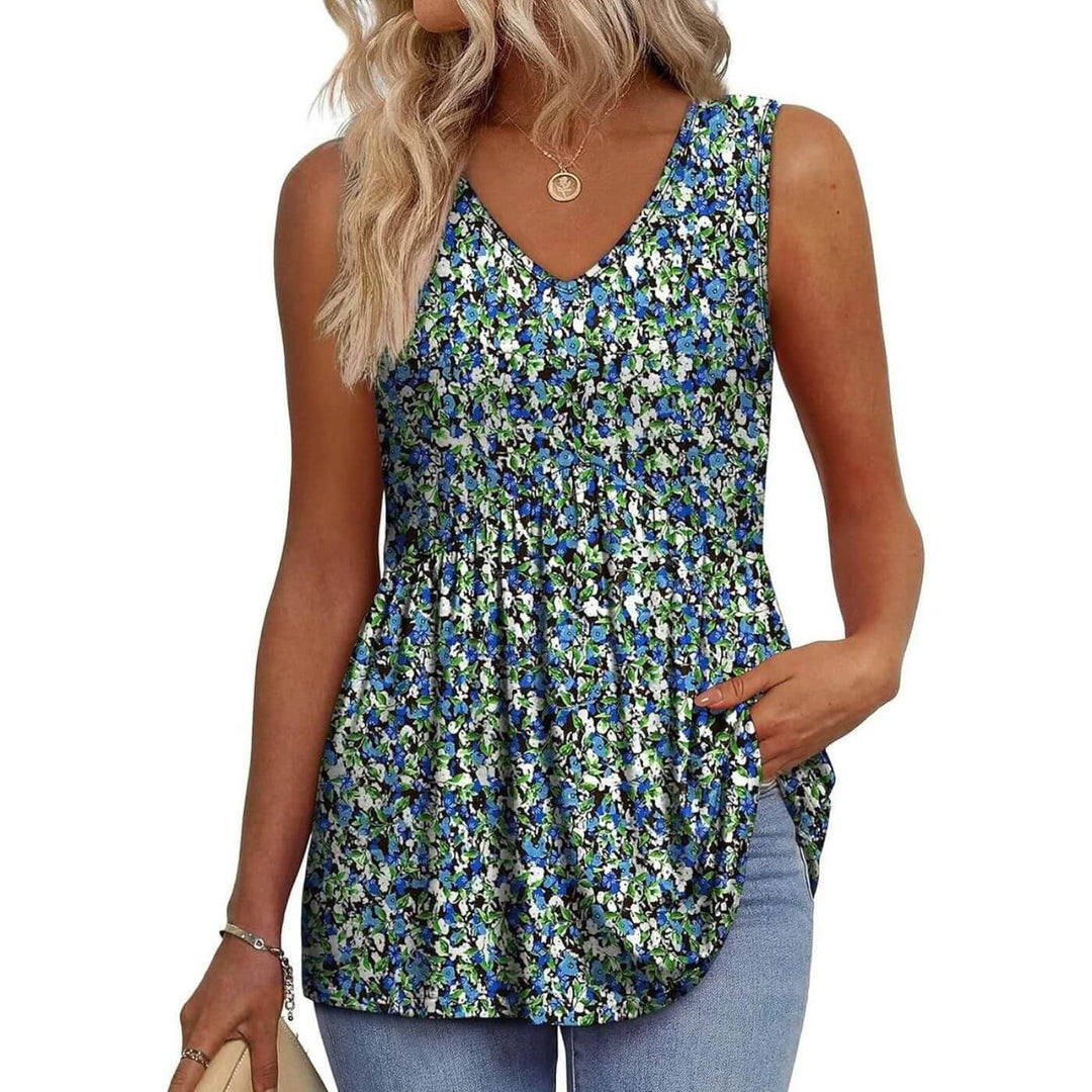 Tina - Flowing Textured Blouse