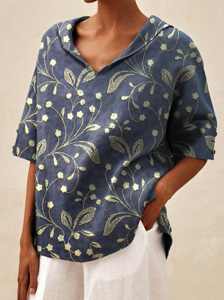 Kendra - Soft Botanical Blouse