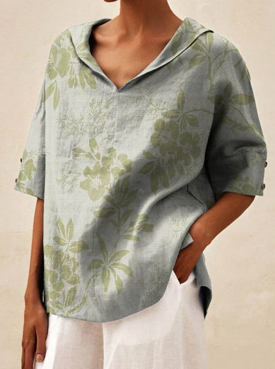 Kendra - Soft Botanical Blouse