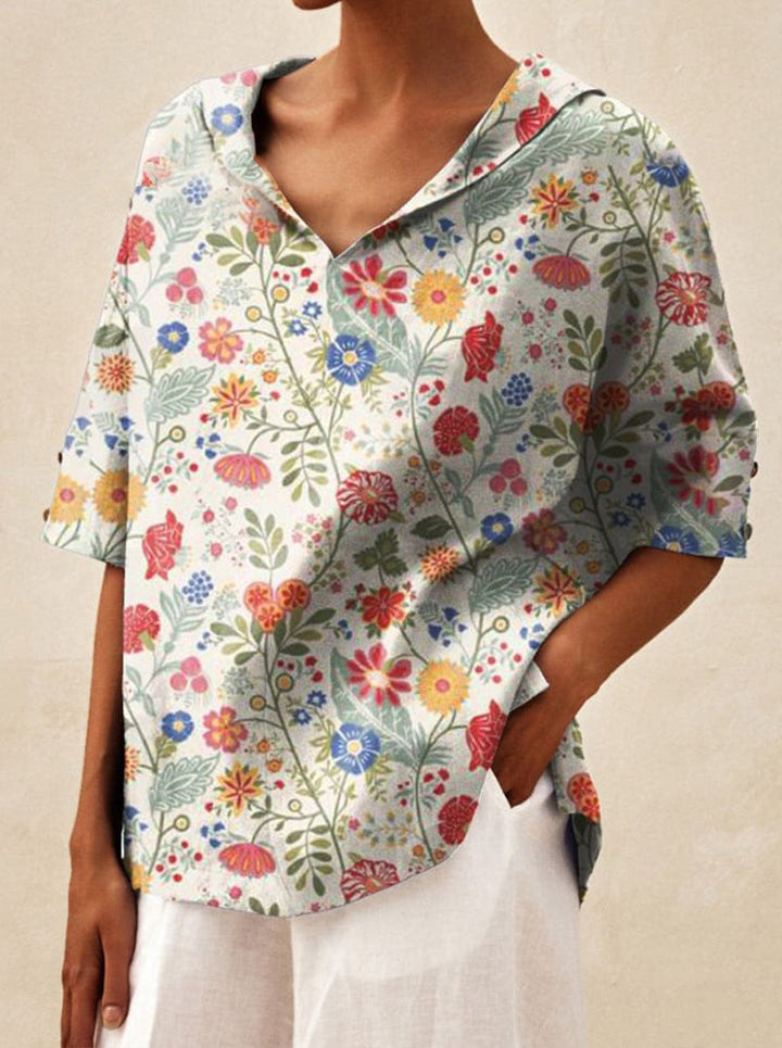 Kendra - Soft Botanical Blouse