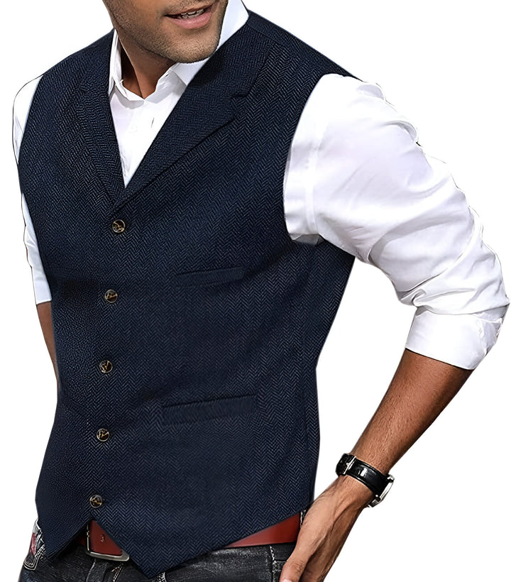 Presley - Tailored Texture Vest