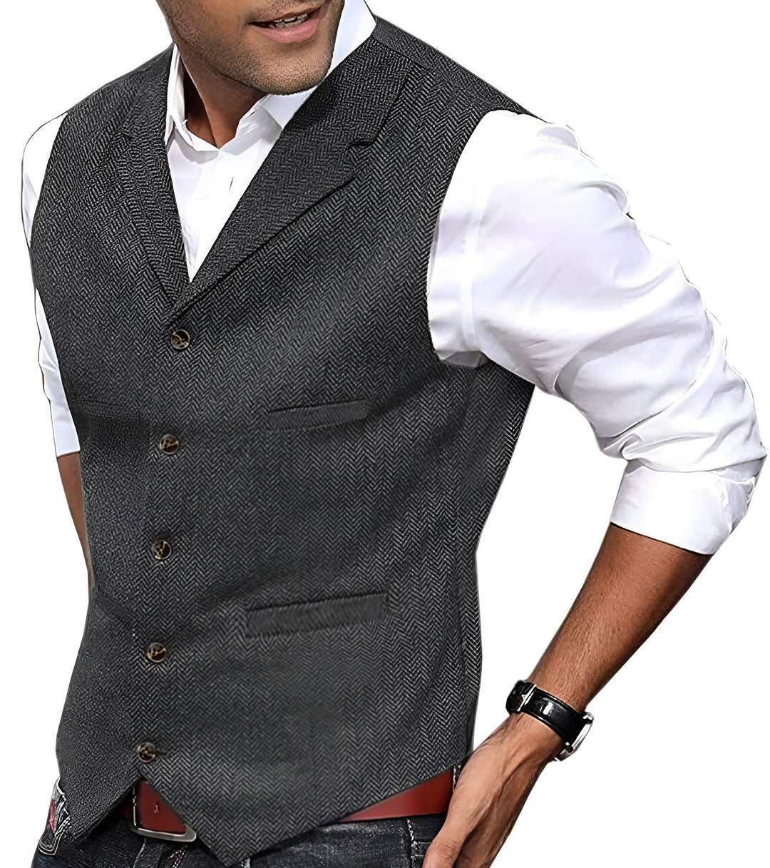 Presley - Tailored Texture Vest