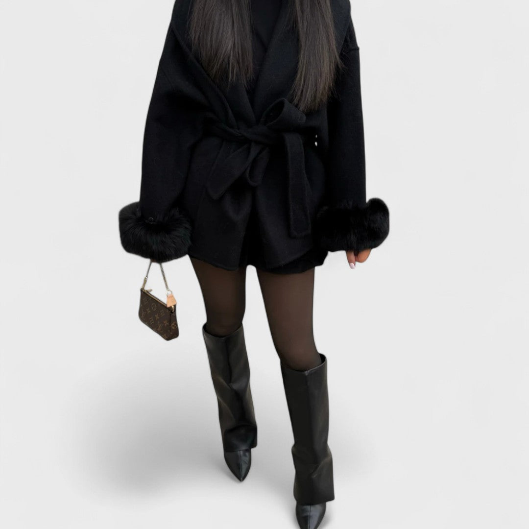 Veronica - Plush Wrap Coat