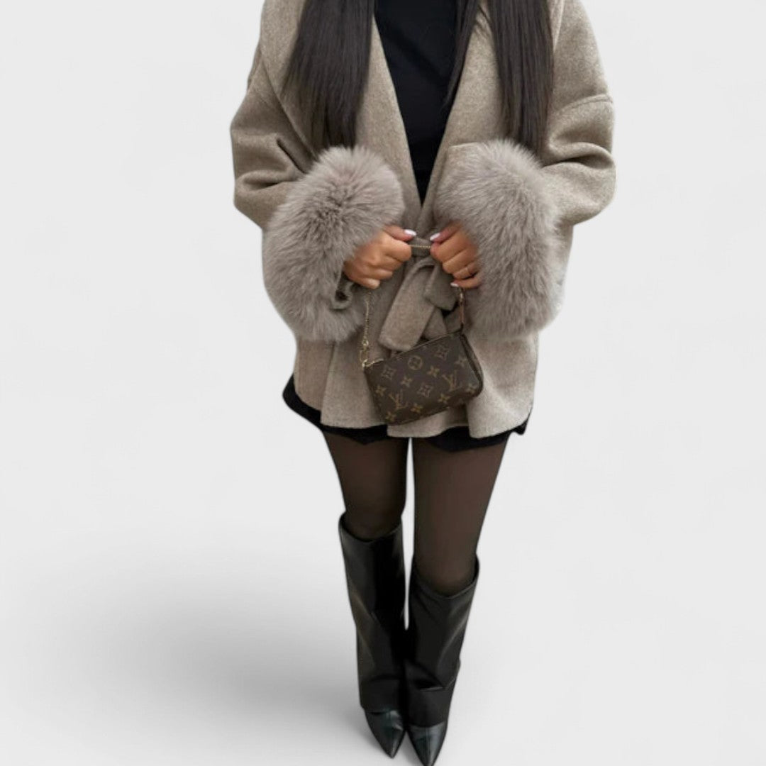 Veronica - Plush Wrap Coat
