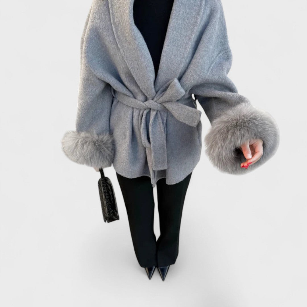 Veronica - Plush Wrap Coat