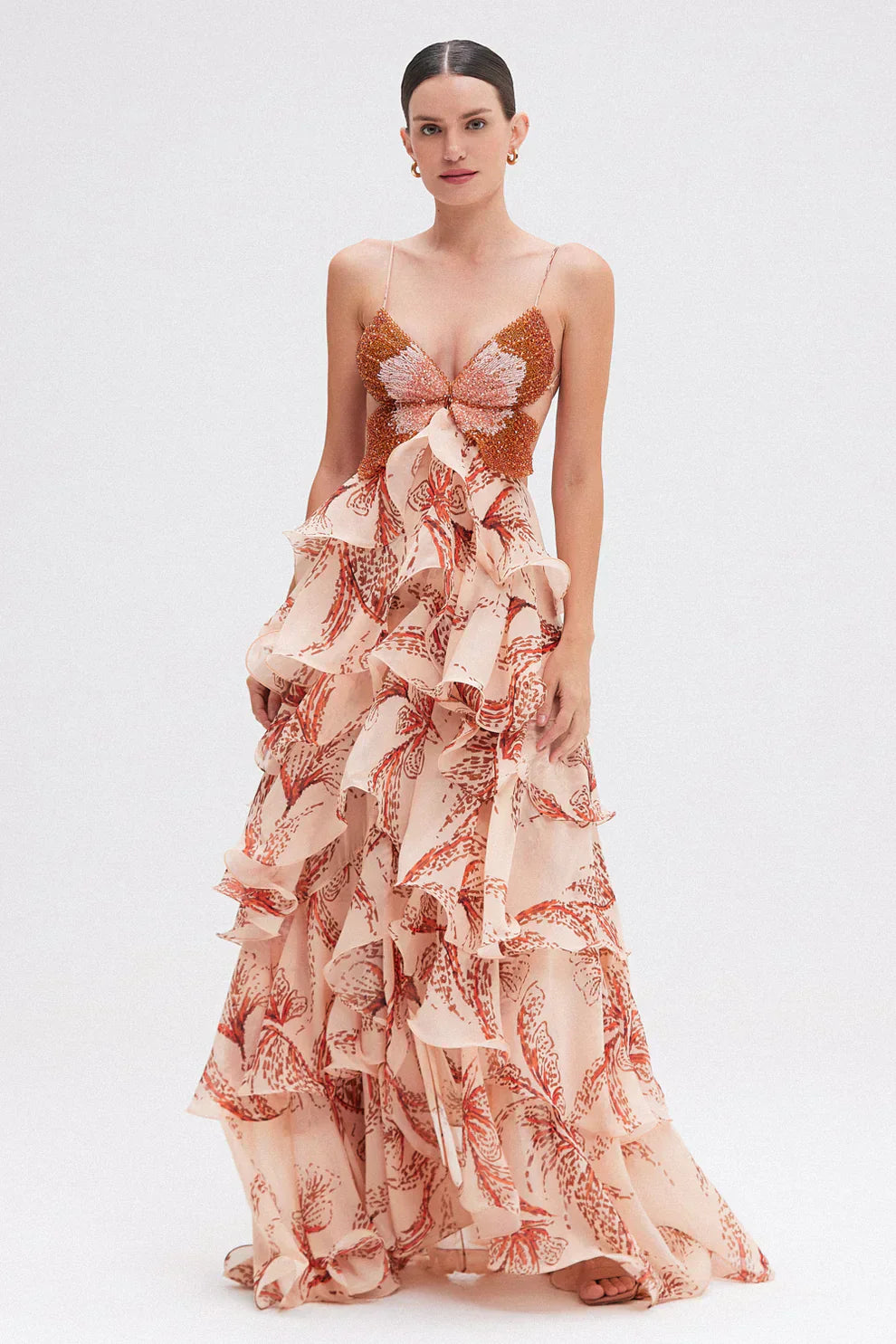 Natalie - Ethereal Ruffled Gown