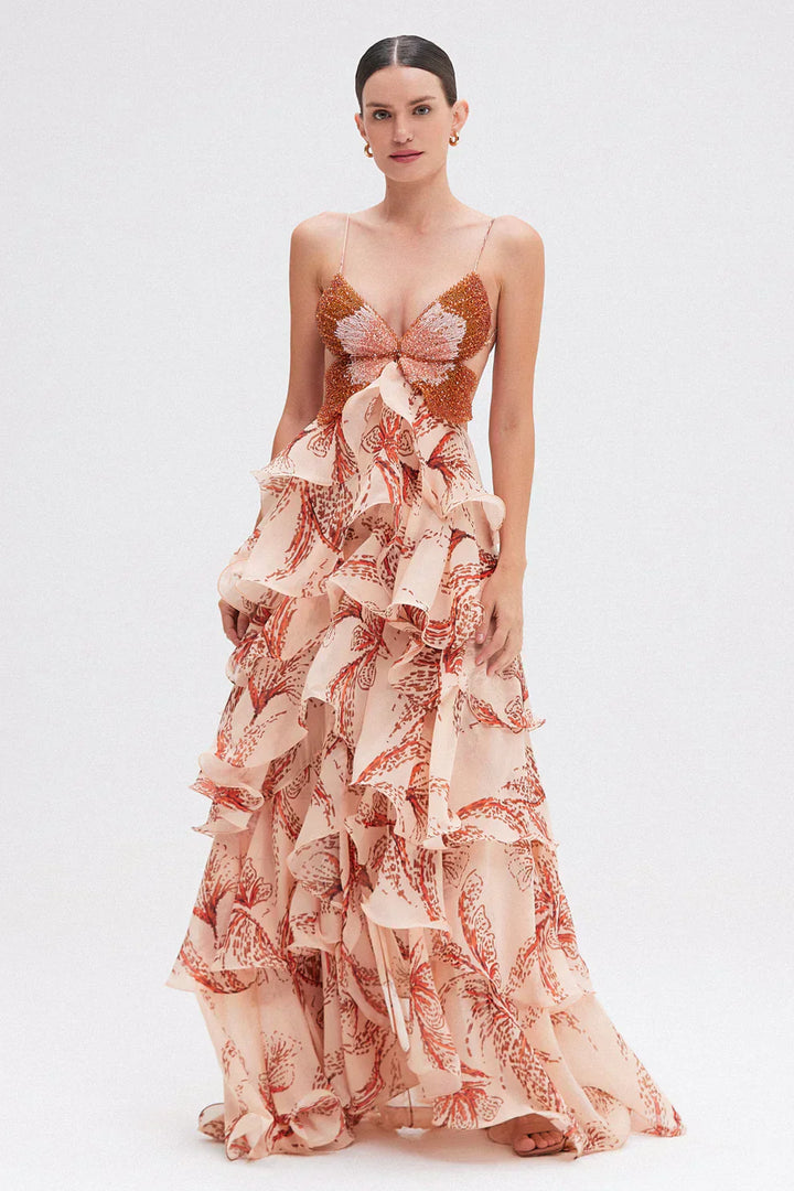 Natalie - Ethereal Ruffled Gown