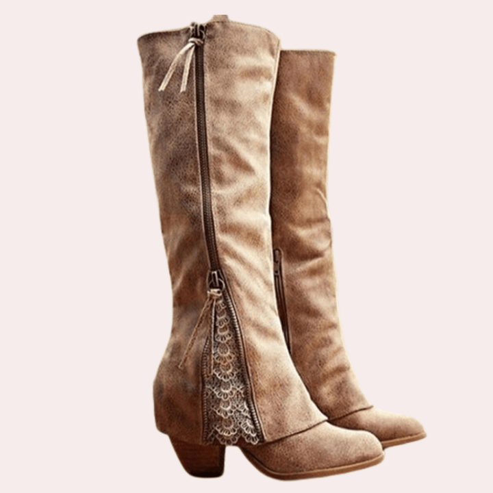 Whitney - Soft Suede Cowboy Boots